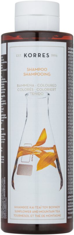 Korres Sunflower and Mountain Tea šampon pro barvené vlasy