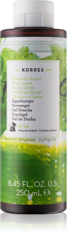Korres Basil Lemon gel de dus