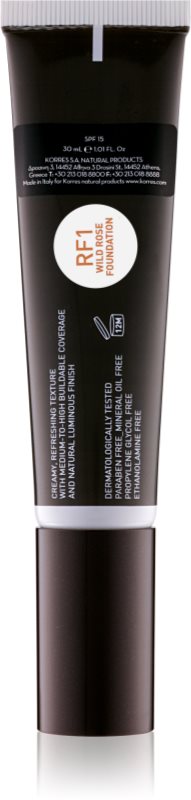 Korres Wild Rose fond de teint illuminateur SPF 15
