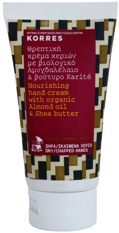 Korres Almond Oil & Shea Butter crema hranitoare pentru maini