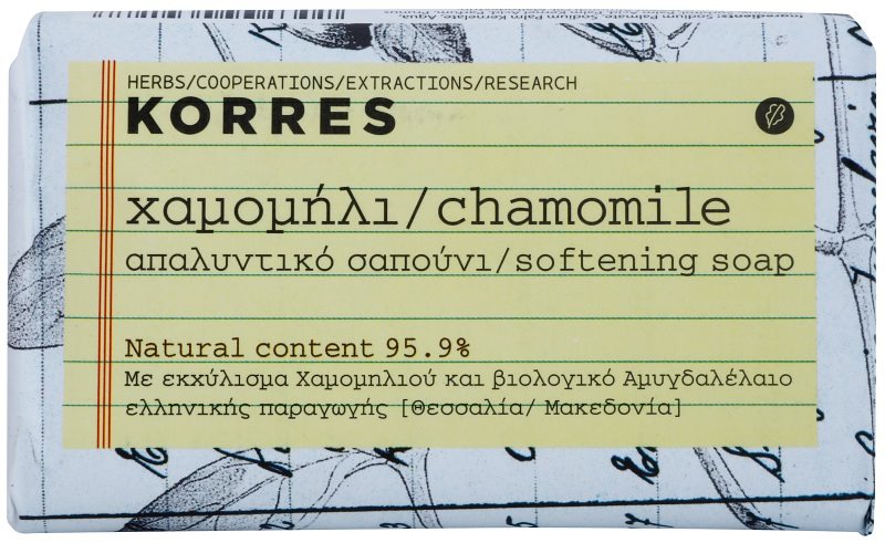 Korres Chamomile sabonete sólido para pele sensível
