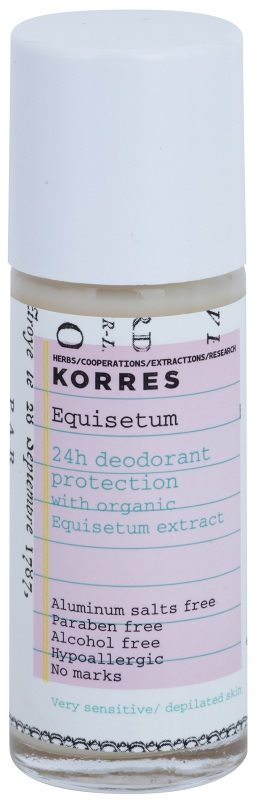 Korres Equisetum dezodorant roll-on bez obsahu hliníkových solí 24h