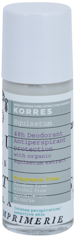 Korres Equisetum deodorant roll-on fara parfum 48 de ore