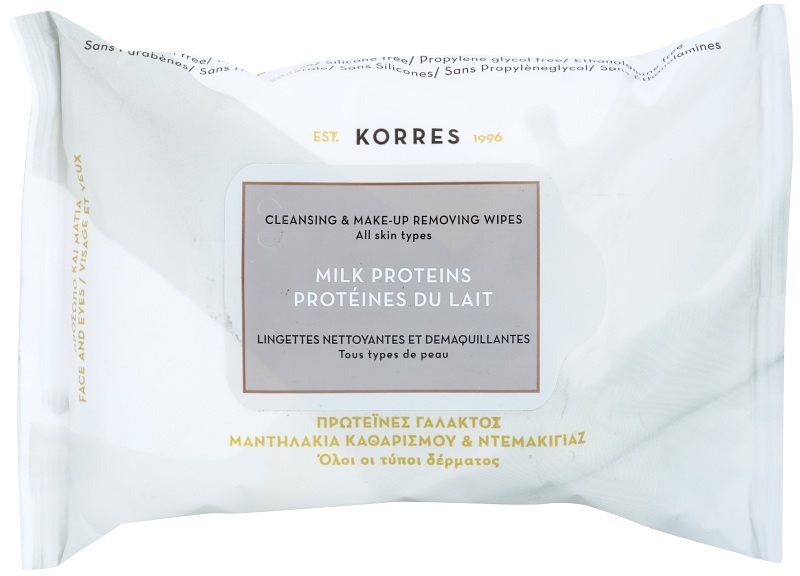 Korres Milk Proteins chusteczki oczyszczające