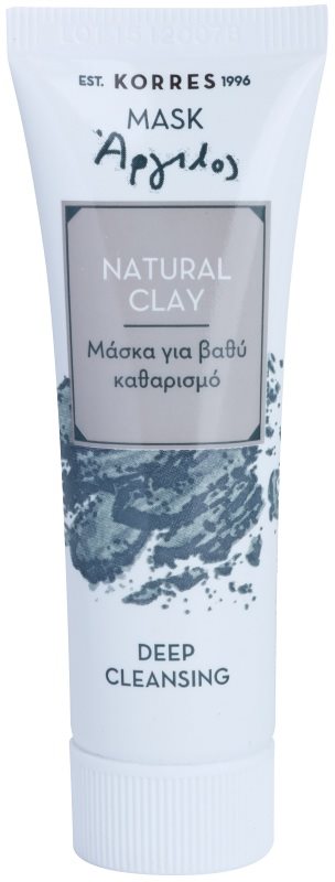 Korres Natural Clay globoko čistilna maska