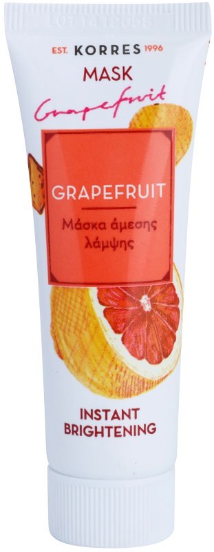 Korres Grapefruit mascarilla iluminadora con efecto instantáneo