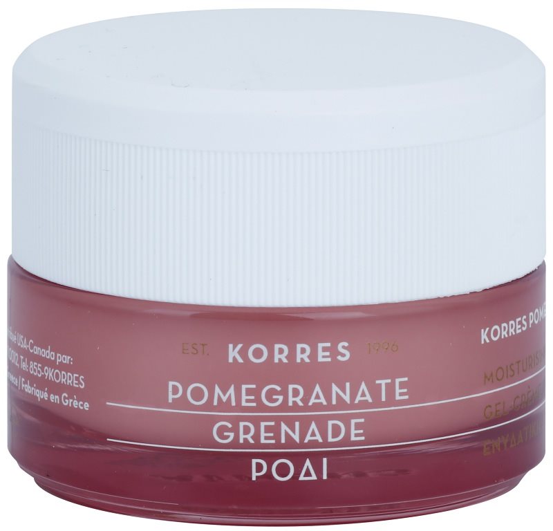 Korres Pomegranate creme gel hidratante para a redução do sebo para pele oleosa e mista