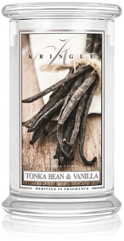 Kringle Candle Tonka Bean & Vanilla dišeča sveča 624 g
