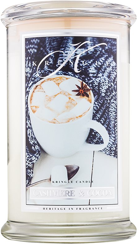 Kringle Candle Cashmere & Cocoa vonná sviečka 624 g
