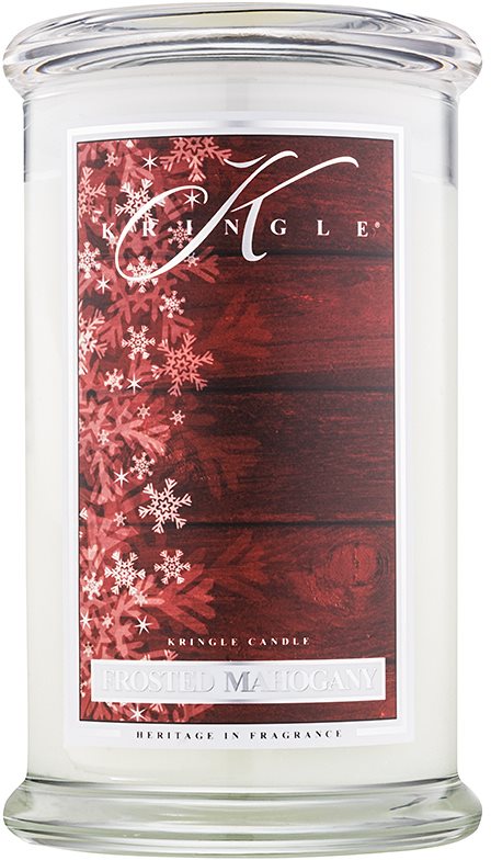 Kringle Candle Frosted Mahogany świeczka zapachowa 624 g