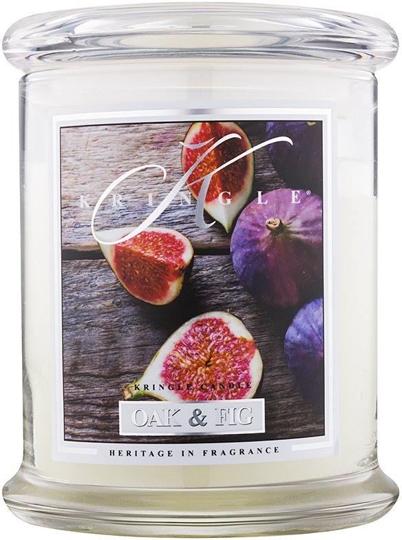 Kringle Candle Oak & Fig dišeča sveča 411 g