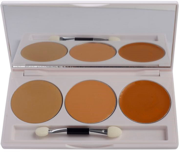 Kryolan Dermacolor Camouflage System 3 Concealers Palette with Mirror and Applicator