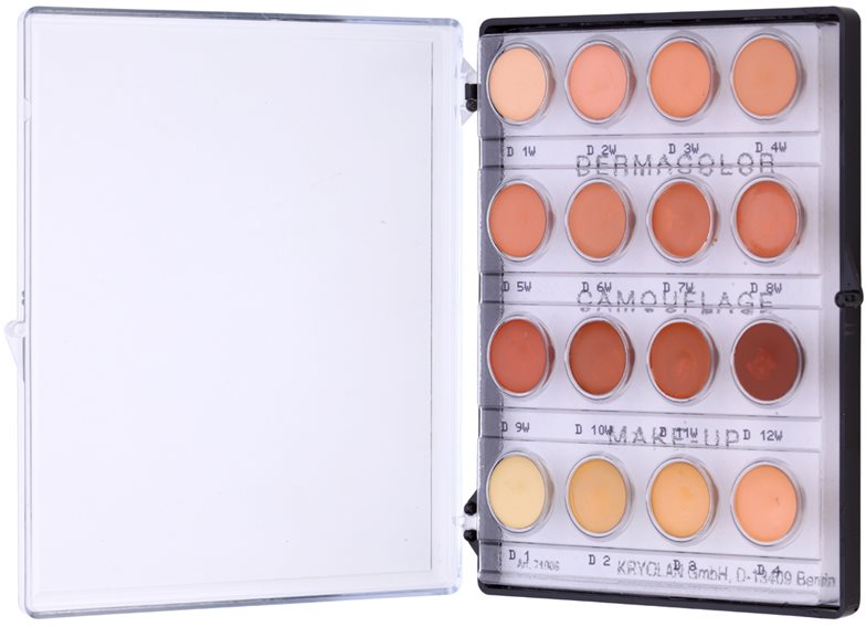 Kryolan Dermacolor Camouflage System міні-палетка кремових коректорів 16 кольорів