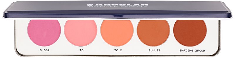 Kryolan Basic Face & Body paleta tvářenek 5 barev