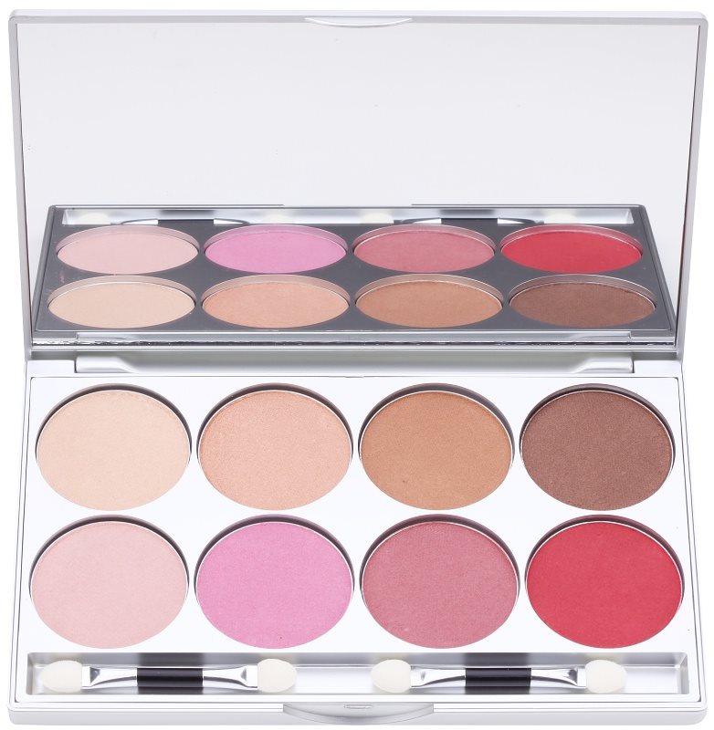 Kryolan Basic Eyes paleta de 8 culori cu oglindă si aplicator