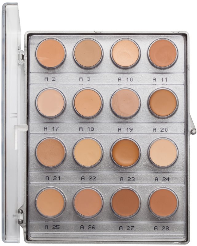 Kryolan Dermacolor Light 16 színből álló korrektor paletta