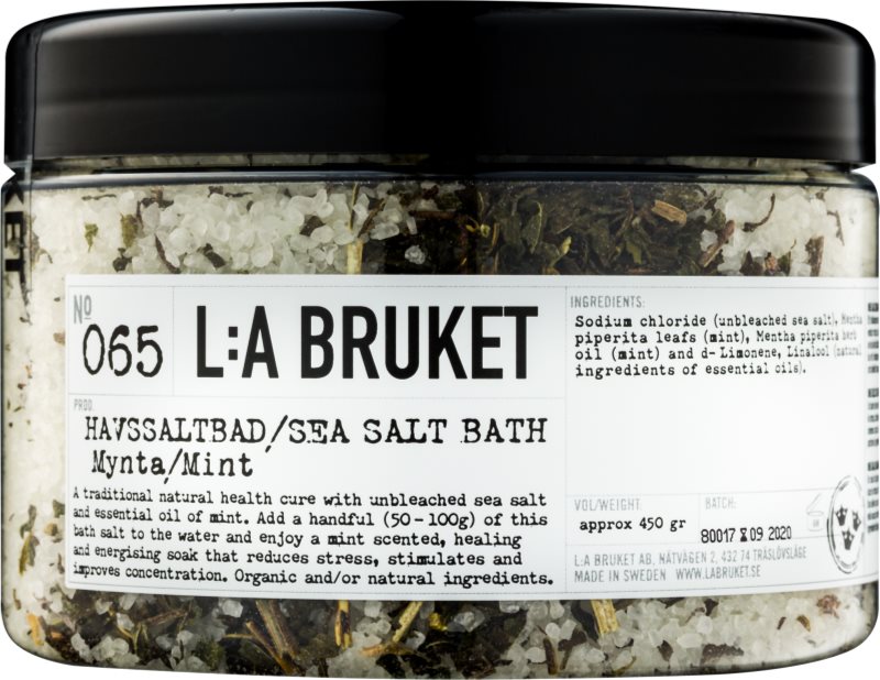 L:A Bruket Spa sól do kąpieli z miętą