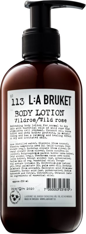 L:A Bruket Body lapte de corp cu trandafir salbatic