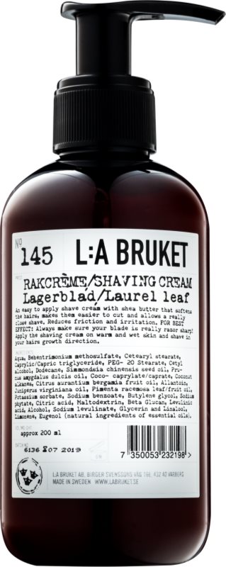 L:A Bruket Shave Rasiercreme mit Lorbeer