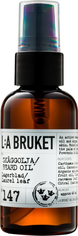 L:A Bruket Shave olej na vousy a bradu