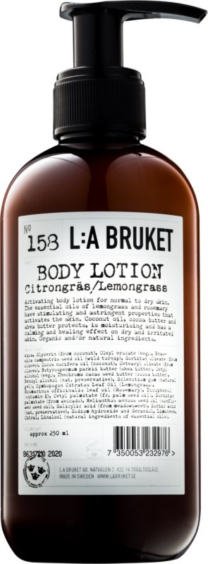 L:A Bruket Body lapte de corp cu lemon grass