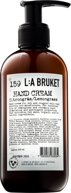 L:A Bruket Body Lemon Grass Hand Cream