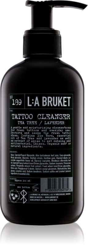 L:A Bruket Tattoo jemný mycí gel na tetování