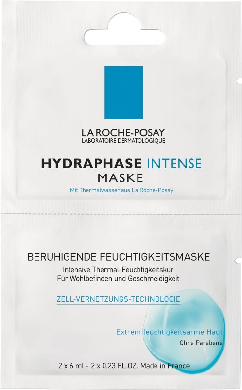 La Roche-Posay Hydraphase upokojujúca hydratačná maska pre citlivú a suchú pleť