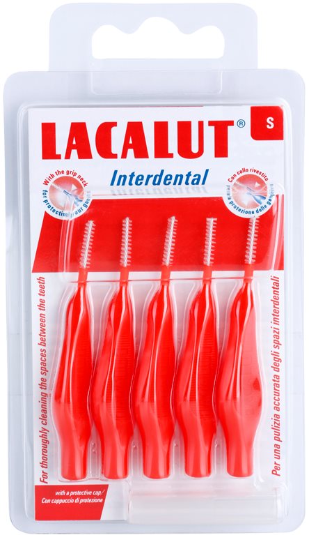 Lacalut Interdental cepillos interdentales con tapa protectora 5 uds