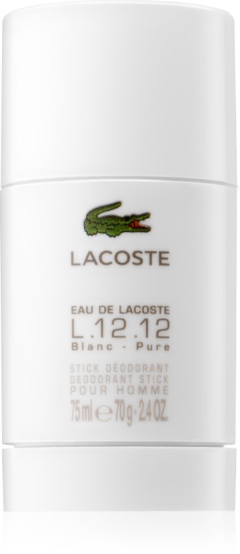 Lacoste Eau de Lacoste L.12.12 Blanc desodorante en barra para hombre 75 ml