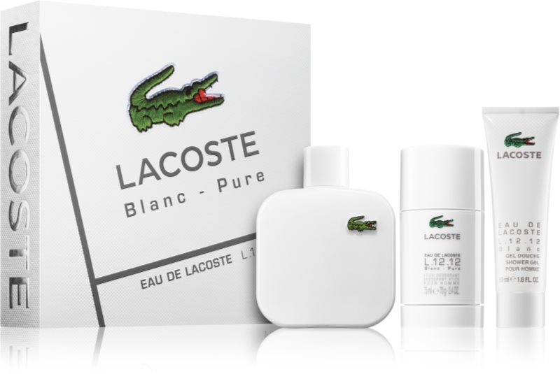 Lacoste Eau de L.12.12 Blanc darčeková sada XIII.