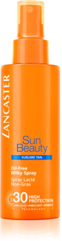 Lancaster Sun Beauty leite bronzeador não gorduroso em spray SPF 30
