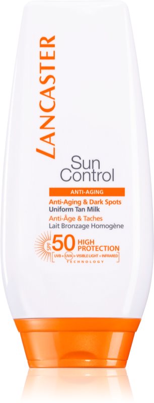 Lancaster Sun Control leite solar com efeito antirrugas SPF 50