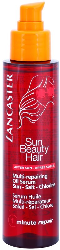 Lancaster Sun Beauty Hair olejowe serum regenerujące do włosów osłabionych działaniem chloru, słońca i słonej wody