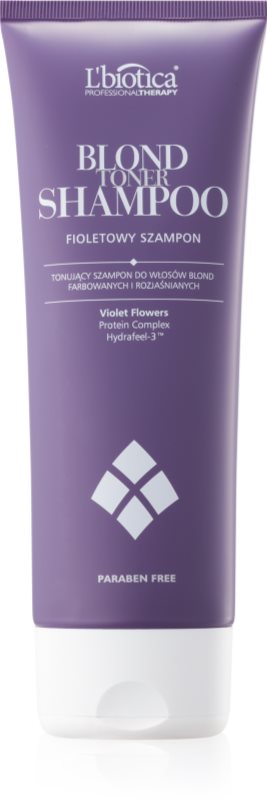 L’biotica Professional Therapy purple toning shampoo for Blonde Hair