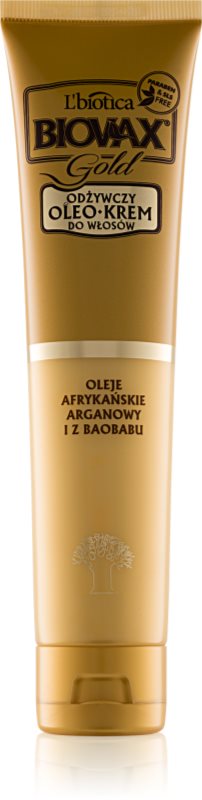 L’biotica Biovax Gold oljasta krema za popoln videz las