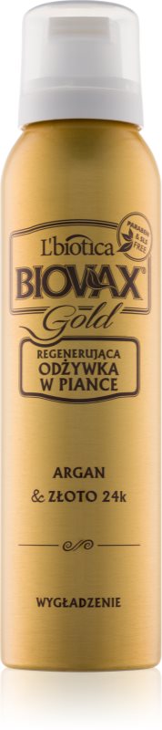 L’biotica Biovax Gold pěnový kondicionér s regeneračním účinkem