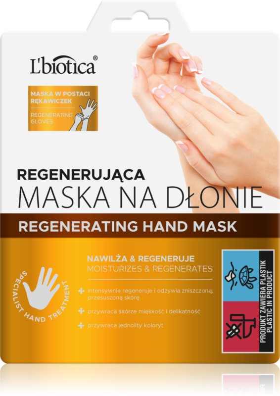 L’biotica Masks masca regeneratoare pentru maini sub formă de manusi