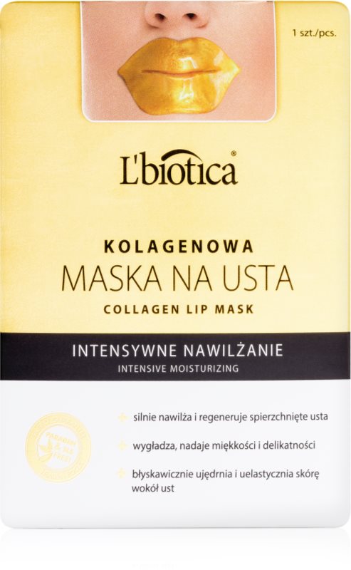 L’biotica Masks kolagenová maska na pery