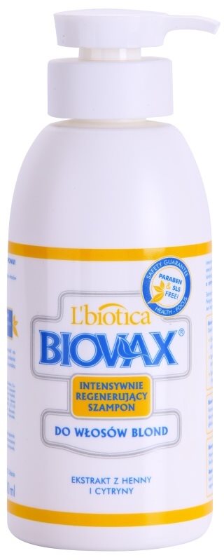 L’biotica Biovax Blond Hair osvetljevalni šampon za blond lase