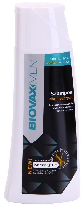 L’biotica Biovax Men šampon za okrepitev las za okrepitev in rast las