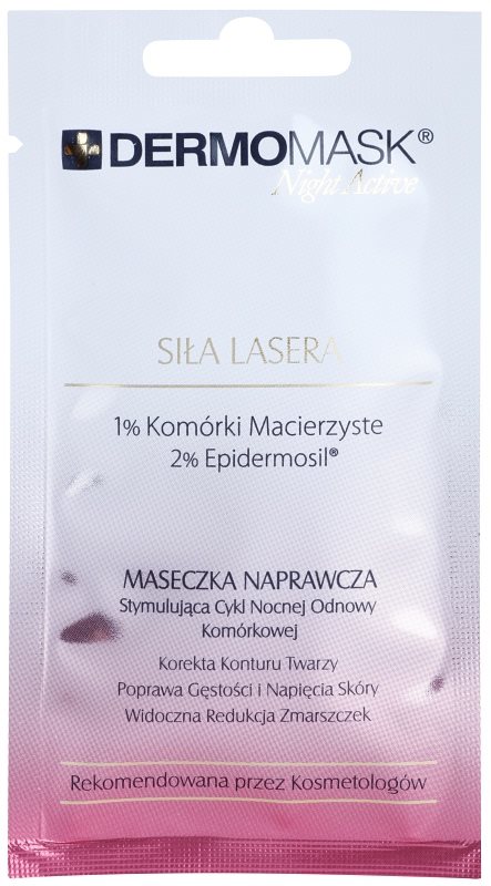 L’biotica DermoMask Night Active intensywnie odmładzająca maska z komórek macierzystych