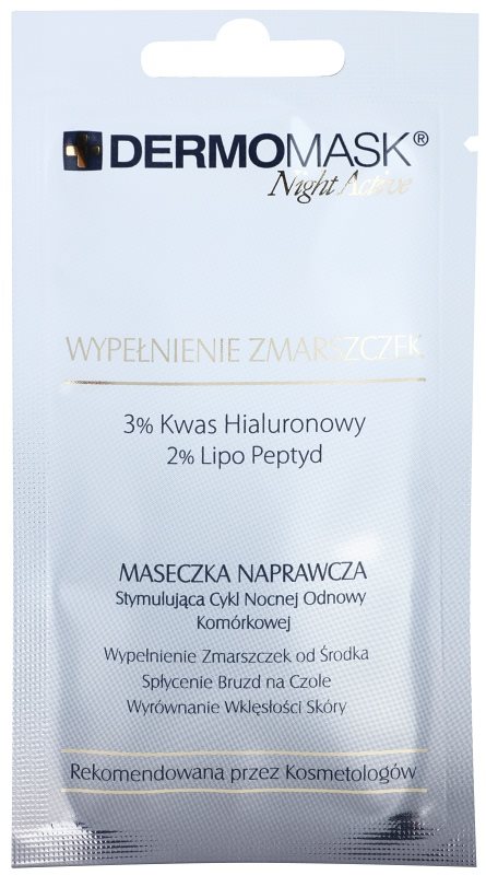 L'biotica DermoMask Night Active auffüllende Maske gegen tiefe Falten