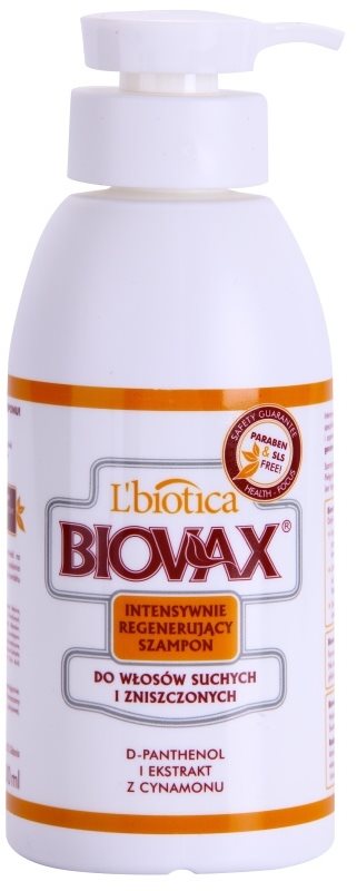 L’biotica Biovax Dry Hair regenerační šampon pro suché a poškozené vlasy