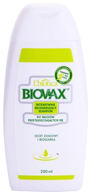 L’biotica Biovax Dull Hair Pflegendes Shampoo mit verstärkender Wirkung für fettiges Haar und Kopfhaut