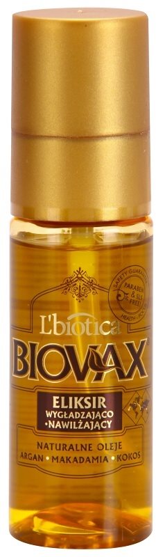 L’biotica Biovax Natural Oil vlažilni in hranilni serum za sijaj in mehkobo las