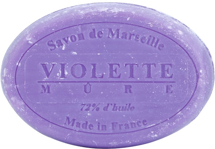 Le Chatelard 1802 Violet & Blackberry kulaté francouzské přírodní mýdlo