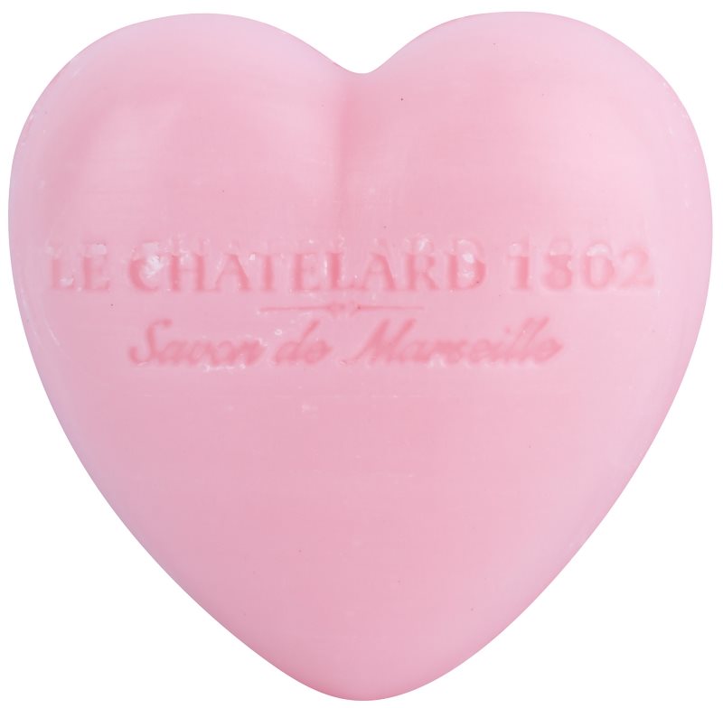 Le Chatelard 1802 Rose & Peony mydlo v tvare srdca