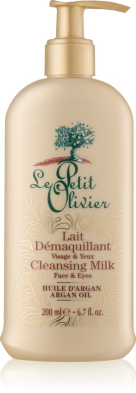 Le Petit Olivier Argan Oil čistiace a odličovacie mlieko na tvár a oči
