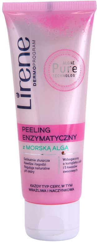 Lirene Algae Pure encimski piling za občutljivo kožo, nagnjeno k rdečici